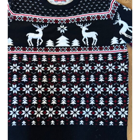 You Look Ugly Today Christmas Sweater Reindeer & Snowflake Pattern Black   XXL - Picture 3 of 8